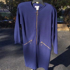 Taurus II Zippers Front Knit Dress